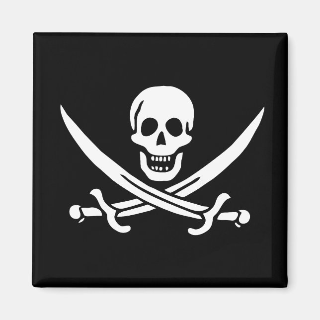 Imán Drapeau Pirate Jolly Roger (Frente)