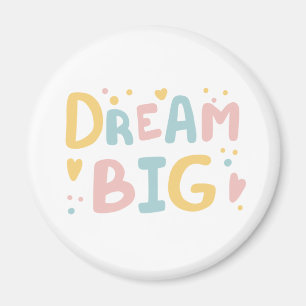 Imán Dream Big Pastel Hearts