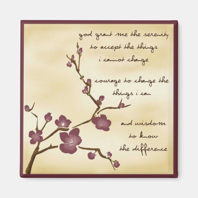 Imán Dream Garden Serenity Prayer Magnet (Frente)
