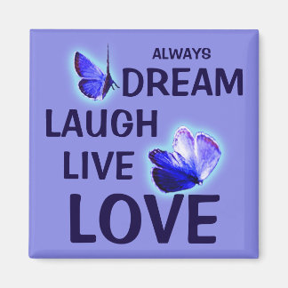 Imán Dream Laure Live Love Purple Butterflies