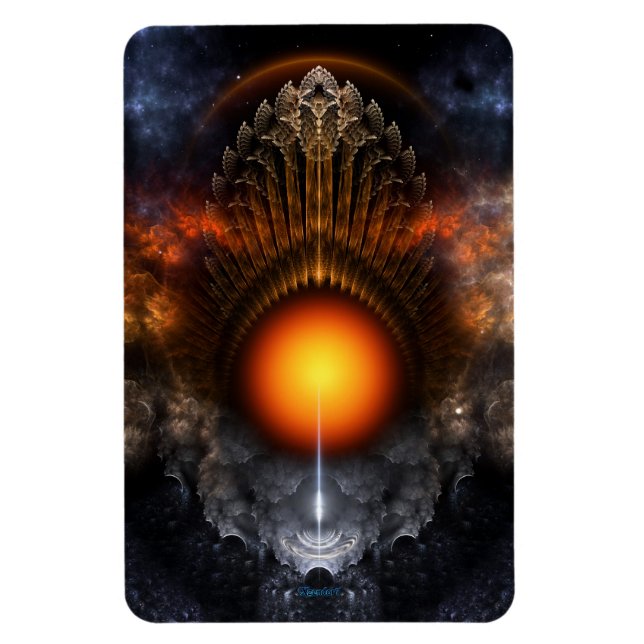 Imán Dream Orb Fractal Art Flexible Magnet (Vertical)