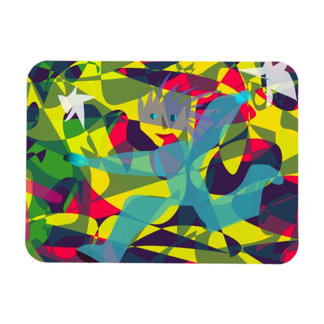 Imán Dream Run Surreal Imagination Flexible Magnet (Horizontal)