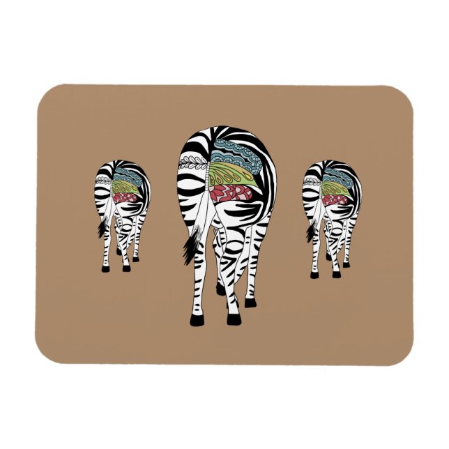 Imán Drei Zebras  (Horizontal)