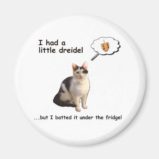 Imán Dreidel Cat (Frente)