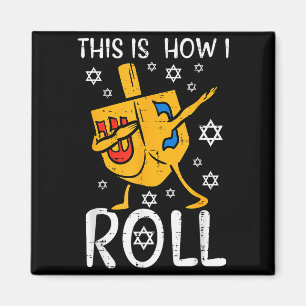 Imán Dreidel haciendo Dabbing feo Hanukkah divertido Ch