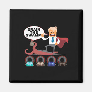 Imán Drenar el Pantano Frase Divertida Política de Trum