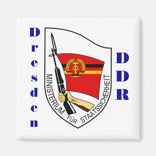 Imán Dresden, Alemania Stasi Magnet (Frente)