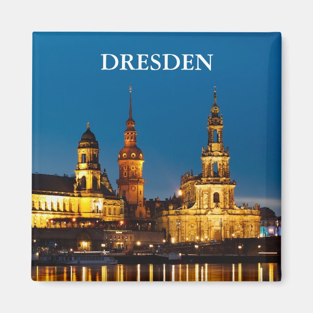 Imán Dresden de noche (Frente)