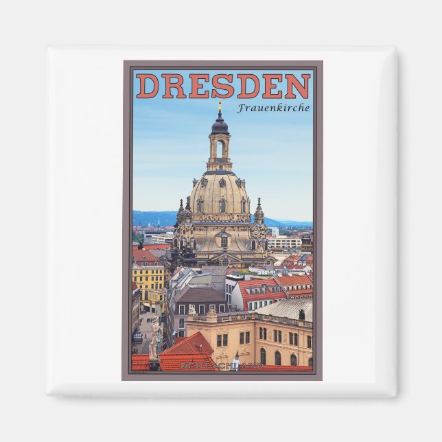 Imán Dresden - Frauenkirche (Frente)