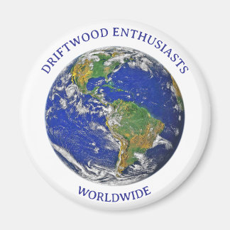 IMÁN DRIFTWOOD ENTHUSIASTS WORLDWIDE MAGNET