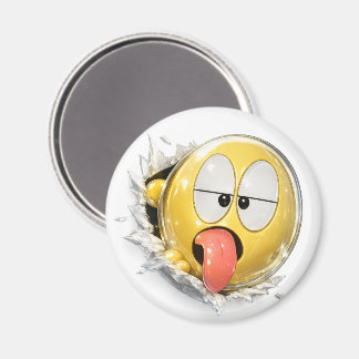 Imán Drolii 3D Emoji Round Magnet