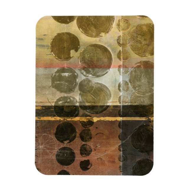 Imán Dropletas verdes circulares (Vertical)