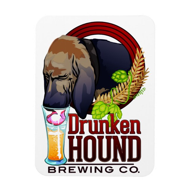 Imán Drunken Hound Brewing Co. Magnet (Vertical)