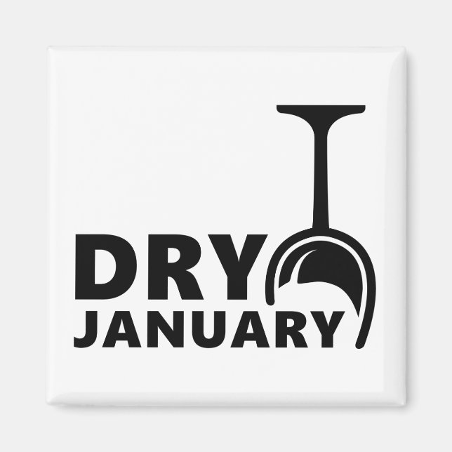 Imán Dry january, één maand geen alcohol te drinken (Frente)
