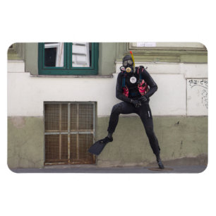 Imán Dry Scuba Diver