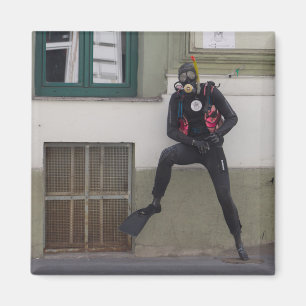 Imán Dry Scuba Diver