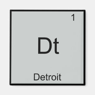 Imán Dt - Símbolo de elemento de química de ciudad de