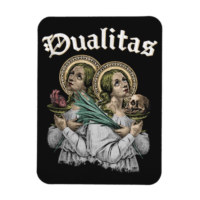 Imán Dualitas - Diseño gótico (Vertical)