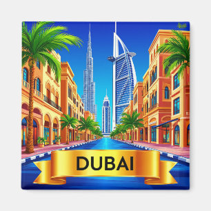 Imán 🧲 Dubai Emiratos Árabes Unidos Recuerdo de Vacaci