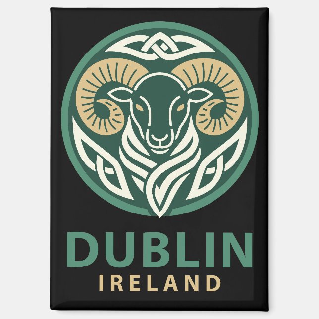 Imán Dublin Ireland Europe (Anverso)