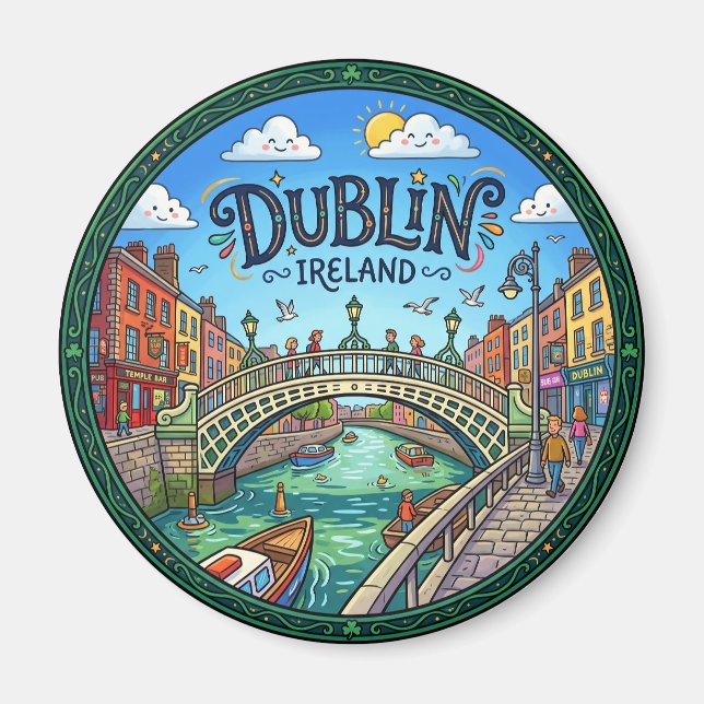 Imán Dublín Irlanda (Frente)