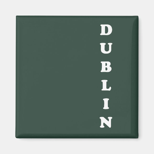 Imán Dublin Irlanda, amo Dublín (Frente)
