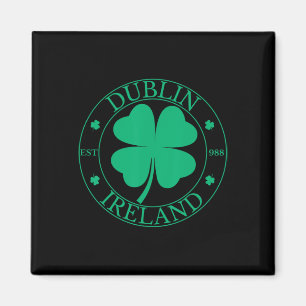 Imán Dublín Irlanda Este 988 Hoja de Trébol Calle del T