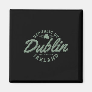Imán Dublín Irlanda Hoja de Trébol Irlandés Día de San