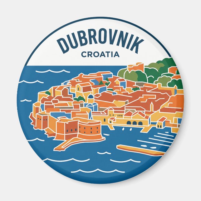Imán Dubrovnik Croacia (Frente)