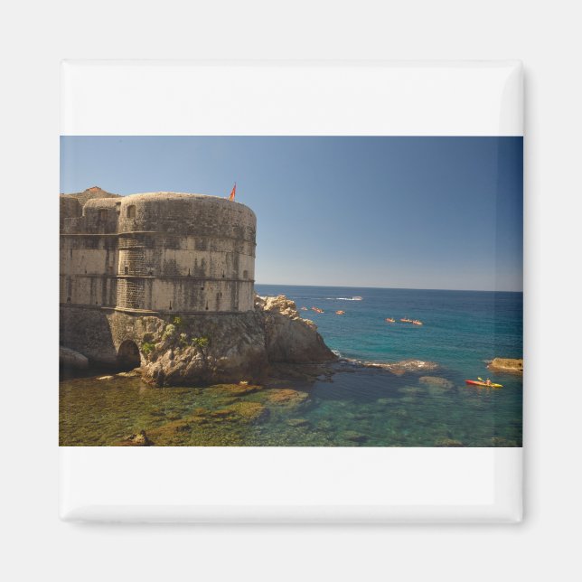 Imán Dubrovnik, Croacia. Fuerte Bokar. (Frente)