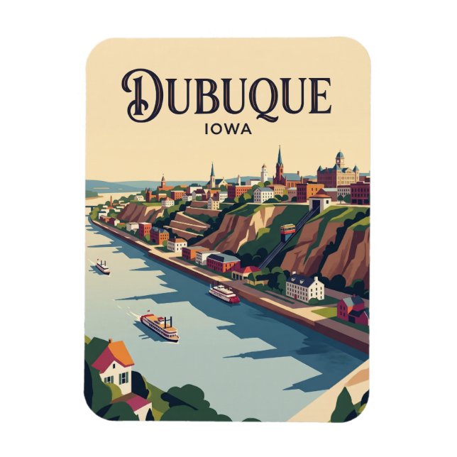 Imán Dubuque EE. UU. (Vertical)
