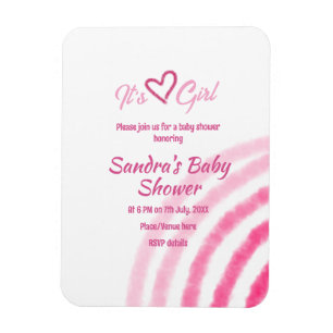 IMÁN DUCHA DE BEBÉ NIÑA ARCOÍRIS ROSA PASTEL RETRO