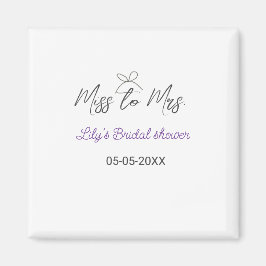 Imán ducha de soltera de señorita a sra agregar nombre 