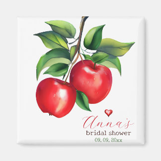 Imán Ducha nupcial de Apple roja