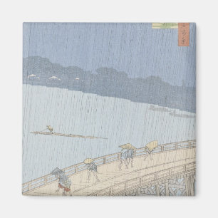 Imán Ducha súbita en el puente de Ohashi en Ataka