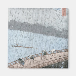 Imán Ducha súbita sobre el puente de Shin-Ohashi y