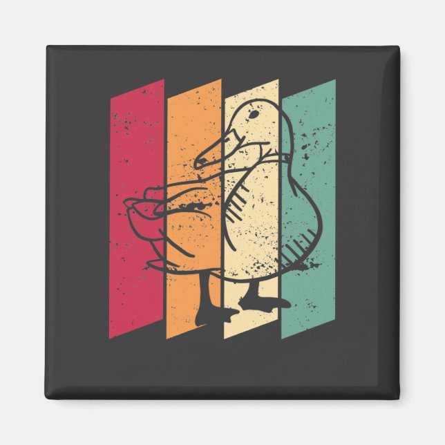 Imán Duck Retro (Frente)