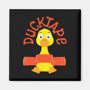 Imán Ducktape Duck Funny Ducks Cuálido Granja Adorable