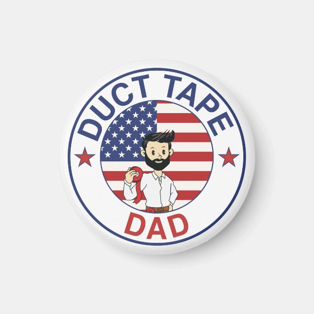 Imán Duct Tape Dad - Magnet (Frente)