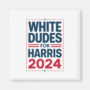 Imán Dudas Blancas Para Harris-2024