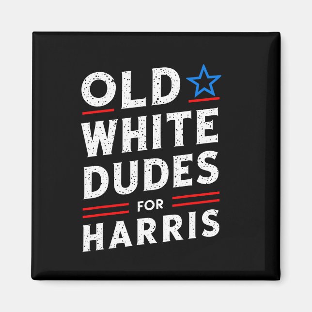 Imán Dudes Blancas Para Harris Kamala 2024 (Frente)