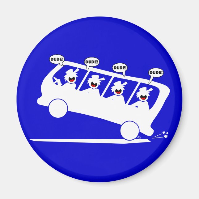 Imán DUDES en tránsito-1 (Frente)