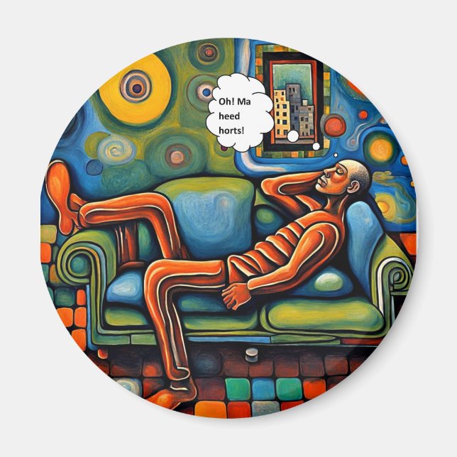 Imán Duele la cabeza (Frente)