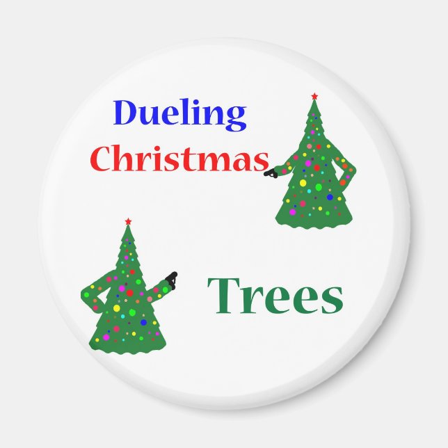 Imán Duelos árboles de Navidad (Frente)