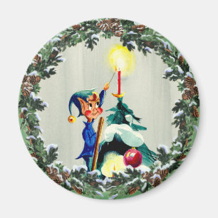 Imán DUENDE, CONOS y ÁRBOL DE NAVIDAD de SHARON SHARPE