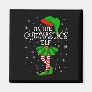 Imán Duende de gimnasia Navidad Familiar a juego Mujere