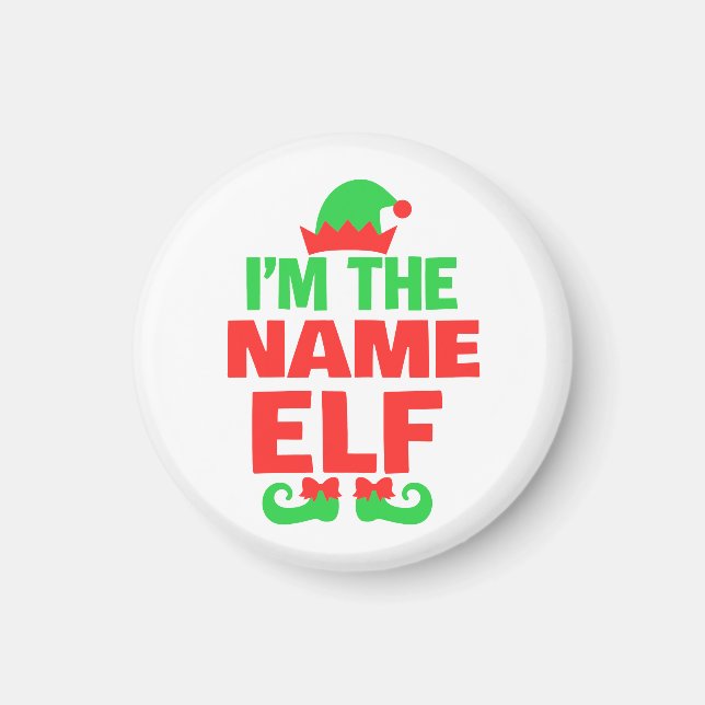 Imán Duende de Navidad Personalizado (Frente)