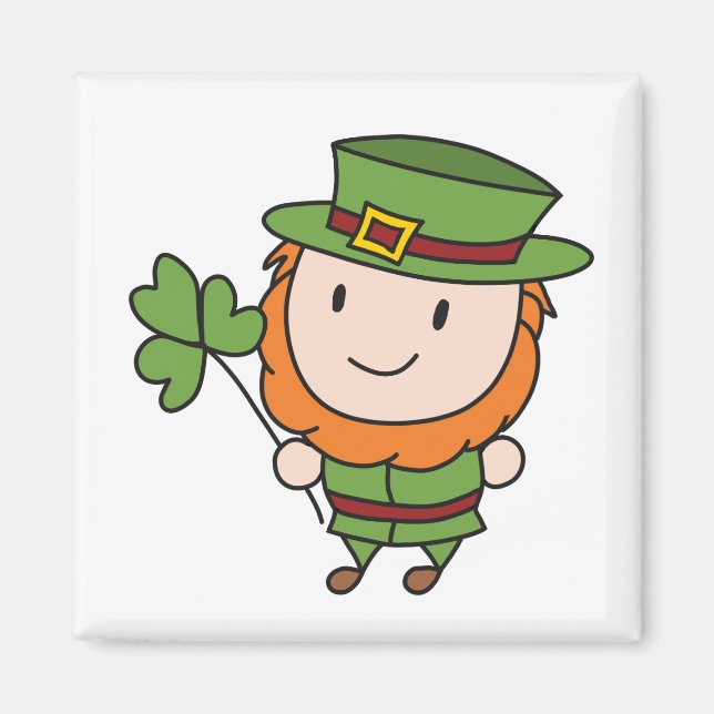 Imán Duende del Día de San Patricio (Frente)