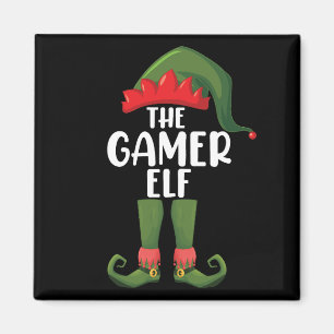Imán Duende Gamer Navidad Familiar Gamer