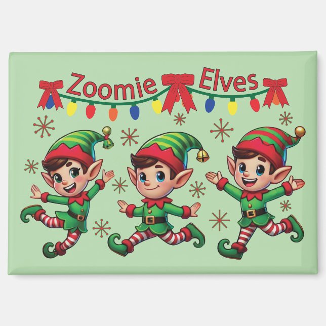 Imán Duendes Zoomie Navidad (Anverso)